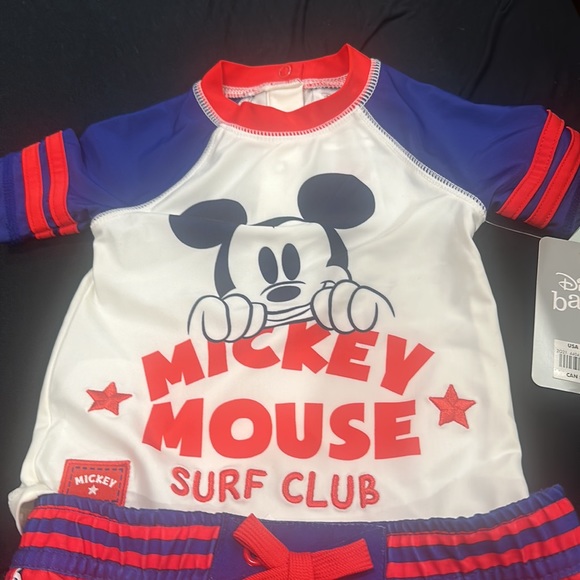 Disney baby set of swimming shorts and top.  New with tags - Picture 2 of 4